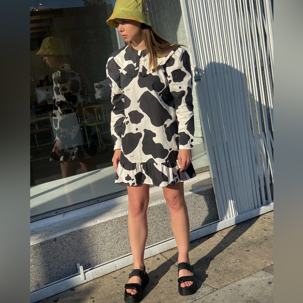 Lisa Says Gah Cow Print 🐄 Diana Frock Dress in L